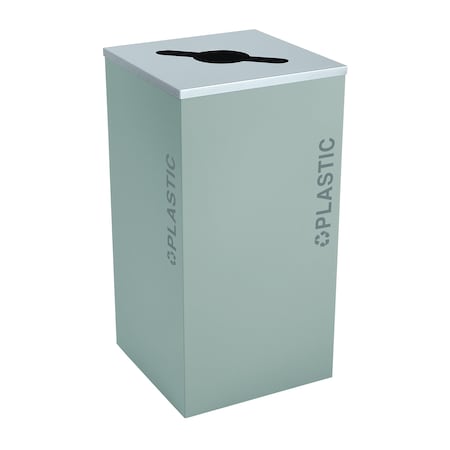 Ex-Cell Kaiser 24-Gal. Square Plastic - Steel, Hammered Grey Pebble RC-KDSQ-PL BT-HMG